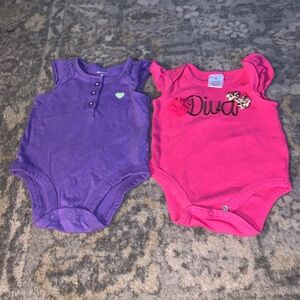 2 Baby girl 3mo bodysuits